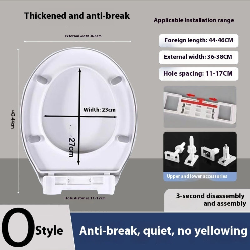 Toilet Lid Home Versatile U-shaped Thickened